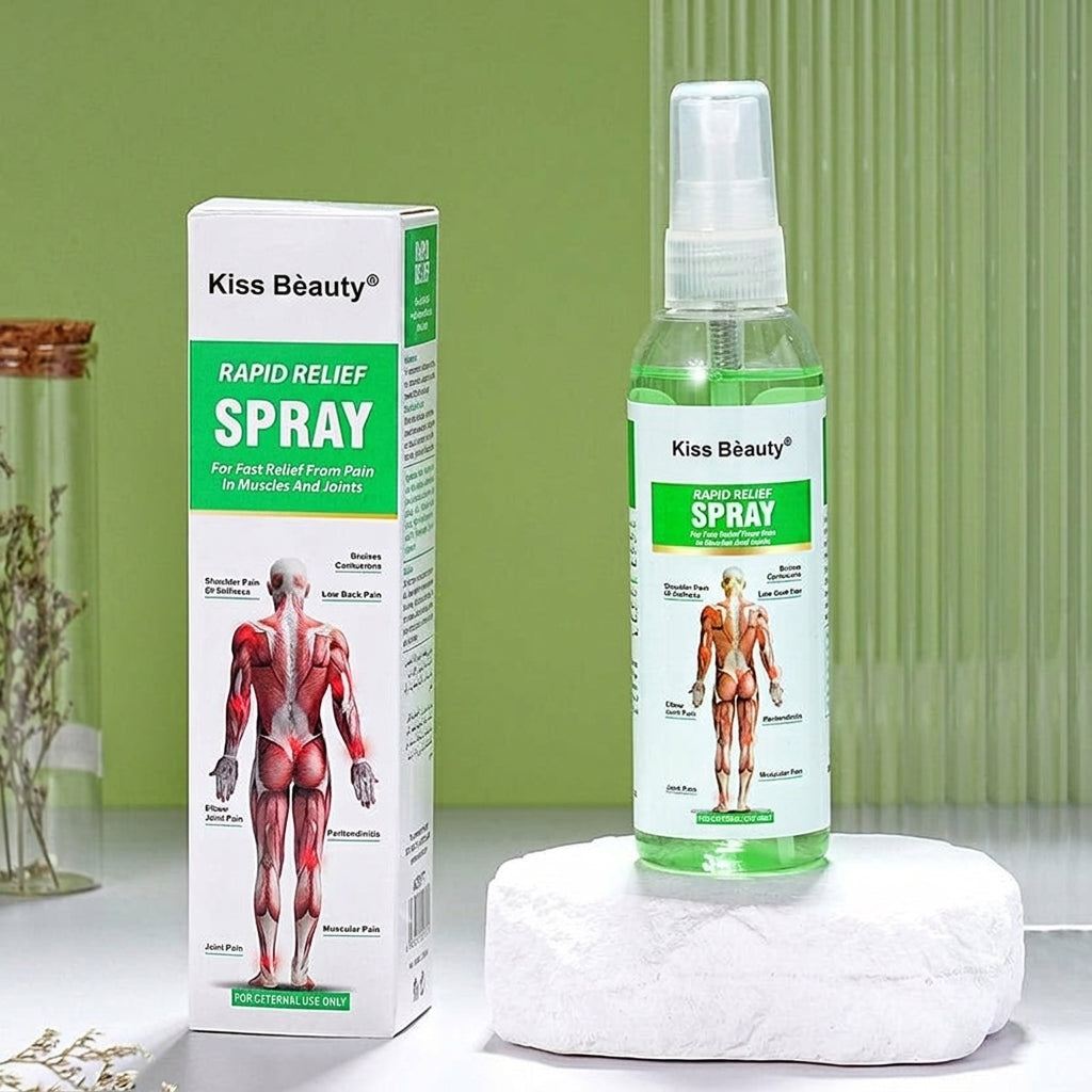 Kiss Beauty - Spray de Soulagement Rapide pour Articulations et Muscles